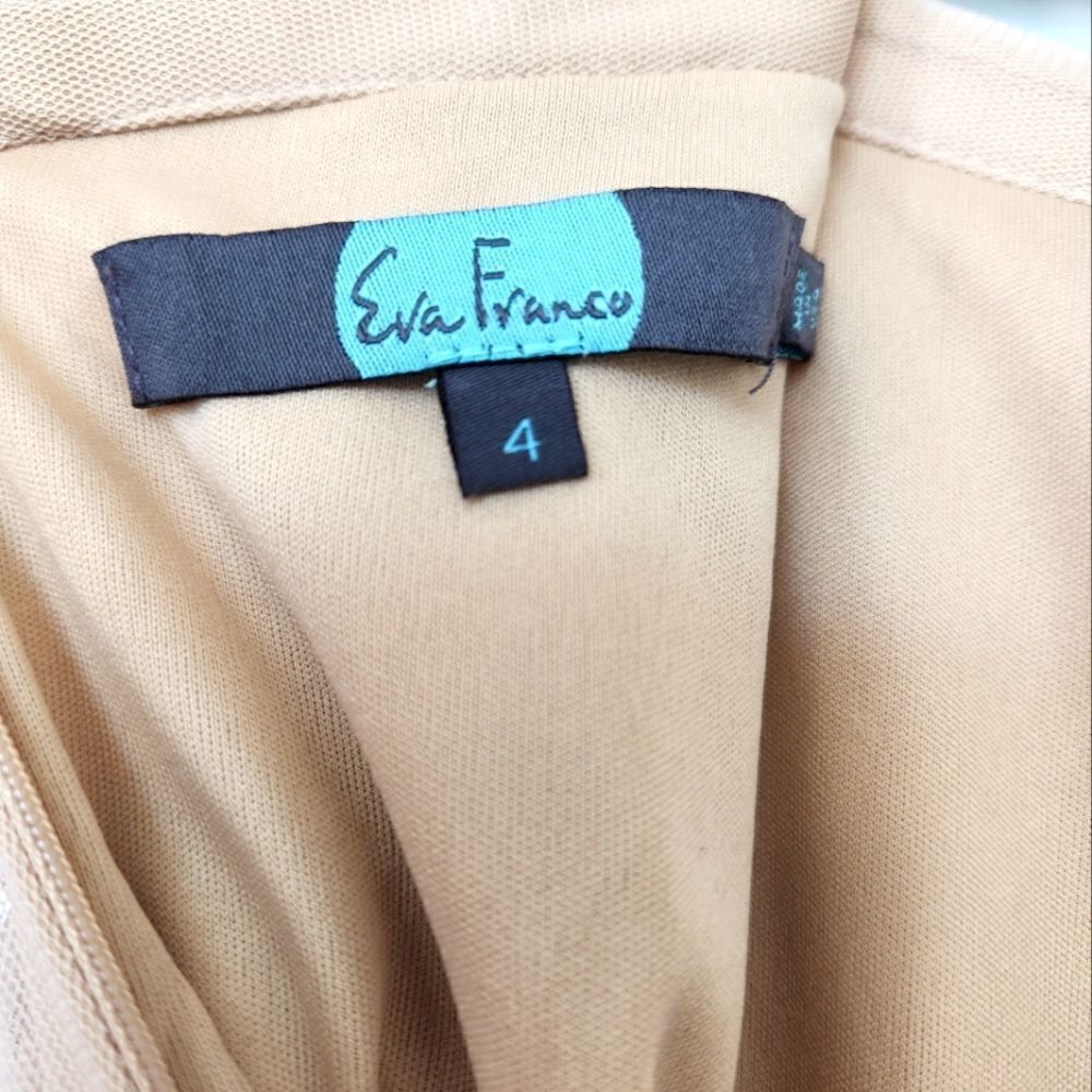 NWOT Eva Franco Anthropologie Gold Shimmer Spot Skirt - Picture 9 of 9